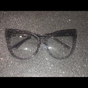 Clear Glitter Non Designer Eyewear